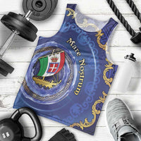 Italian Empire Men Tank Top Concept Of Mare Nostrum - Wonder Print Shop
