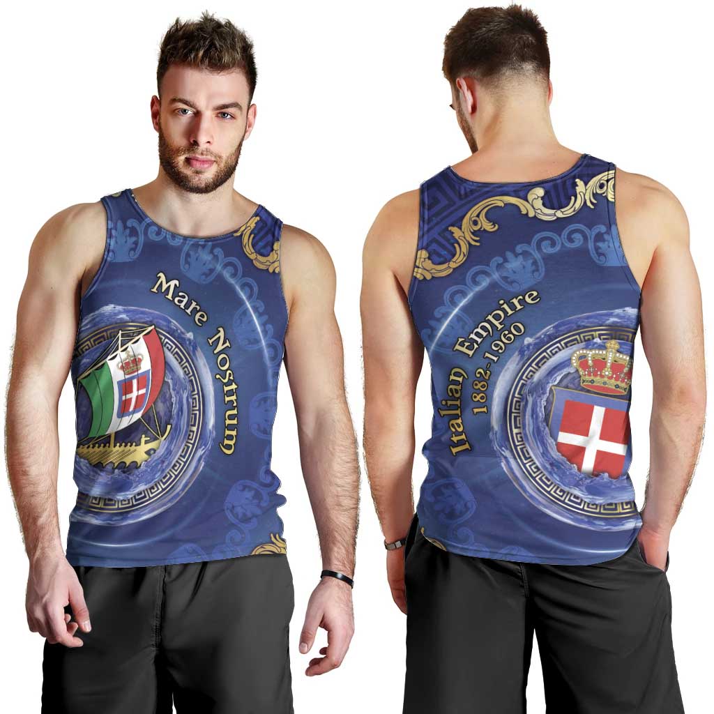 Italian Empire Men Tank Top Concept Of Mare Nostrum - Wonder Print Shop