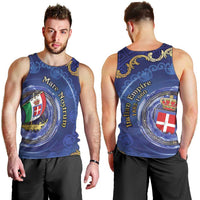 Italian Empire Men Tank Top Concept Of Mare Nostrum - Wonder Print Shop