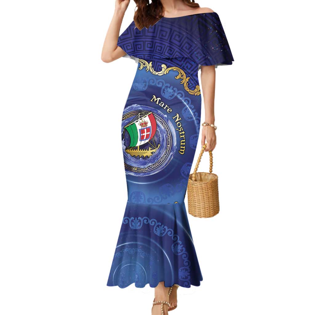 Italian Empire Mermaid Dress Concept Of Mare Nostrum - Wonder Print Shop