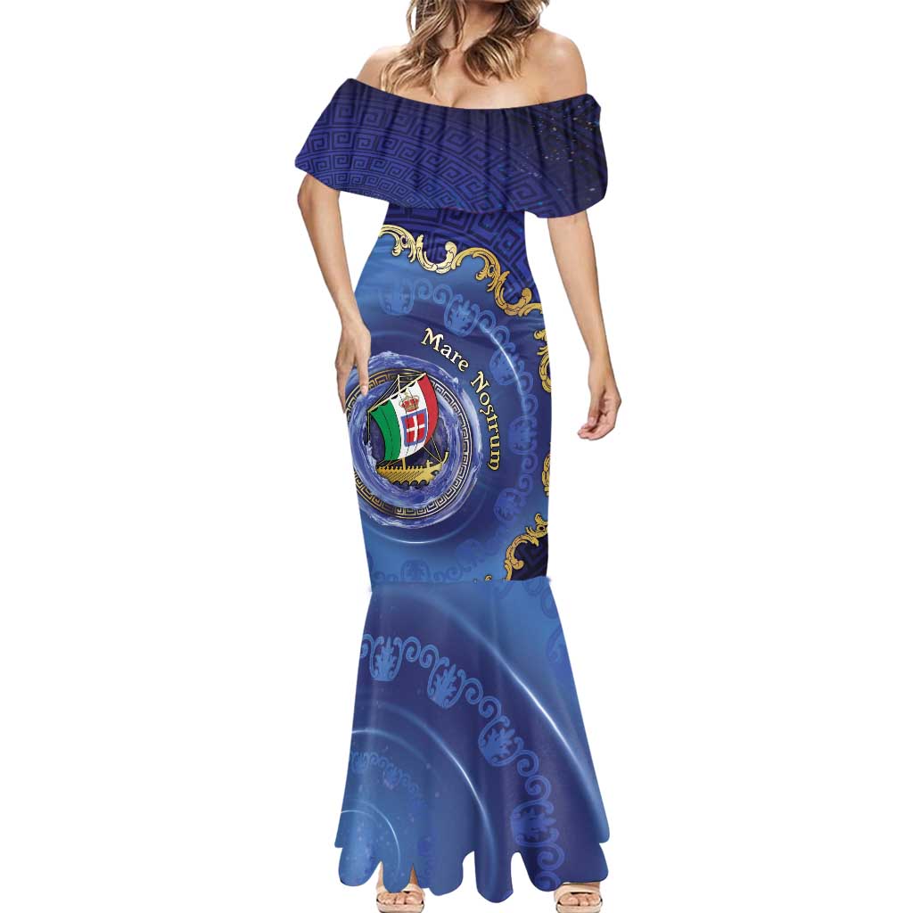 Italian Empire Mermaid Dress Concept Of Mare Nostrum - Wonder Print Shop