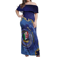 Italian Empire Off Shoulder Maxi Dress Concept Of Mare Nostrum - Wonder Print Shop
