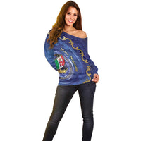 Italian Empire Off Shoulder Sweater Concept Of Mare Nostrum - Wonder Print Shop