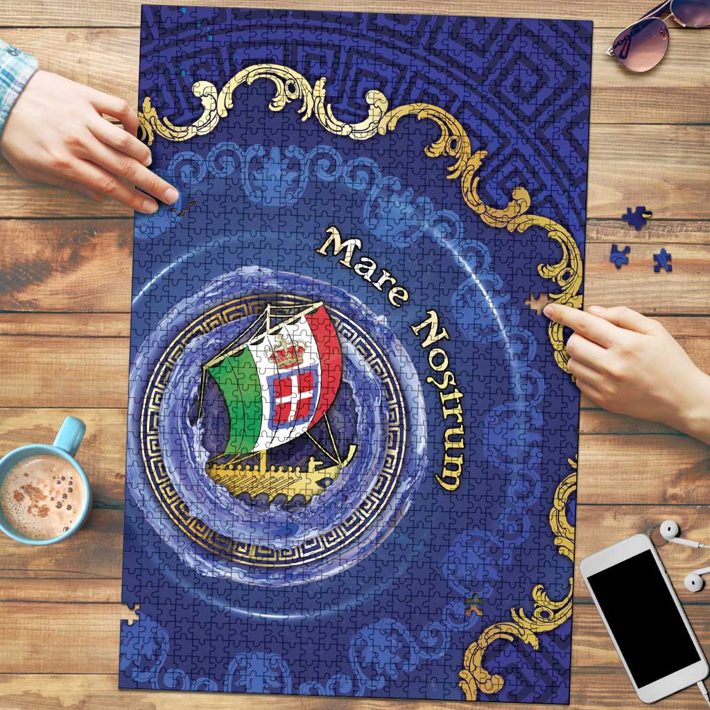 Italian Empire Puzzle Concept Of Mare Nostrum - Wonder Print Shop