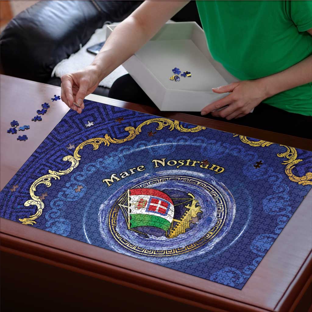 Italian Empire Puzzle Concept Of Mare Nostrum - Wonder Print Shop