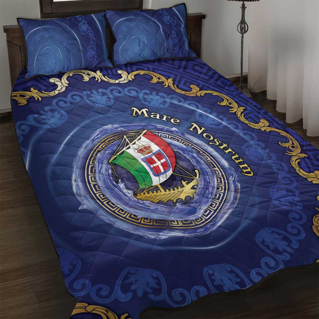 Italian Empire Quilt Bed Set Concept Of Mare Nostrum - Wonder Print Shop