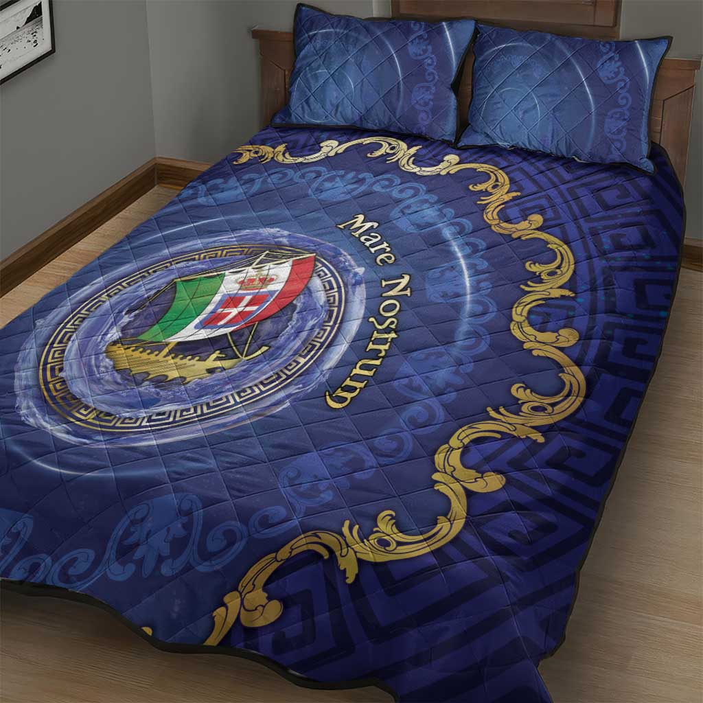 Italian Empire Quilt Bed Set Concept Of Mare Nostrum - Wonder Print Shop