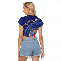 Italian Empire Raglan Cropped T Shirt Concept Of Mare Nostrum - Wonder Print Shop