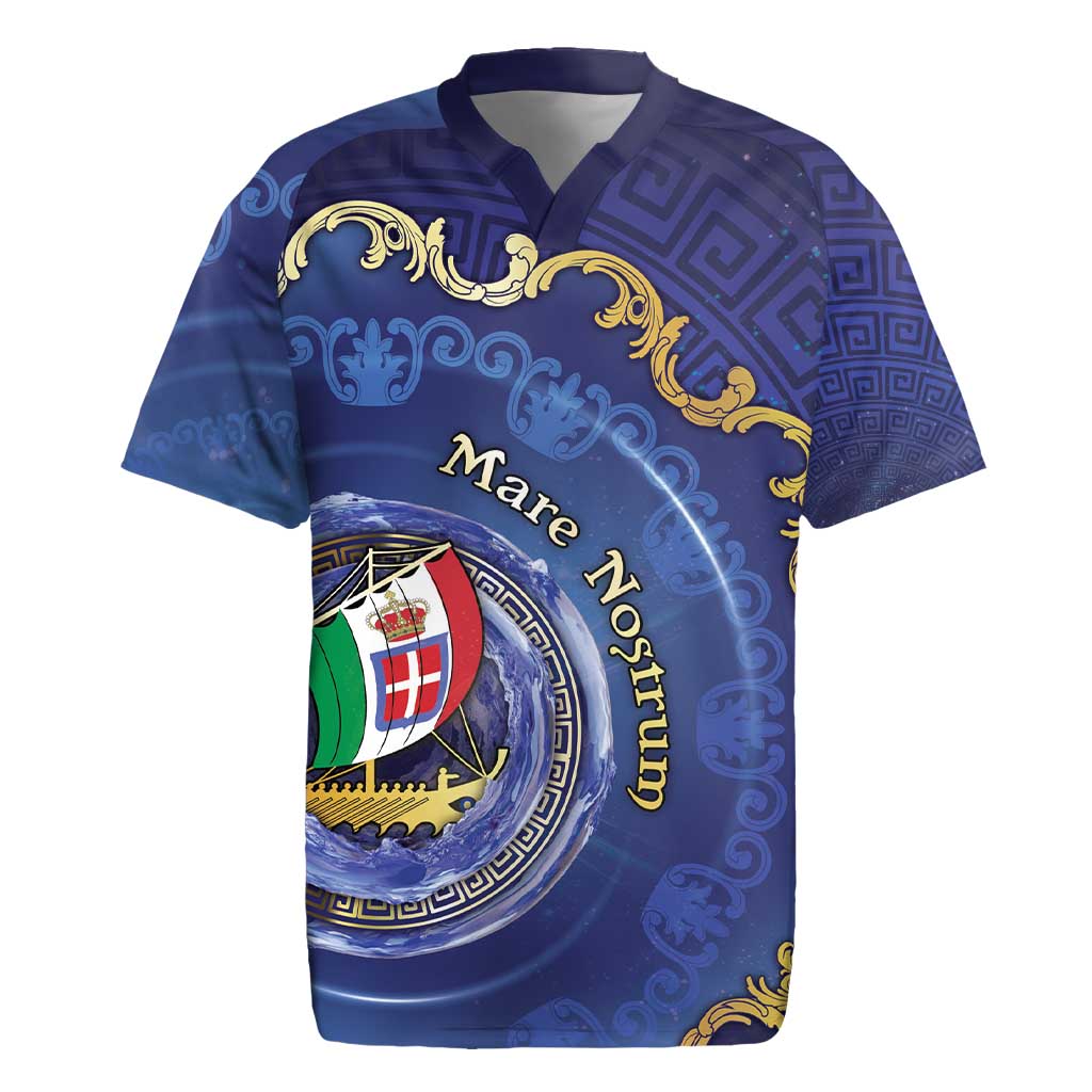 Italian Empire Rugby Jersey Concept Of Mare Nostrum - Wonder Print Shop