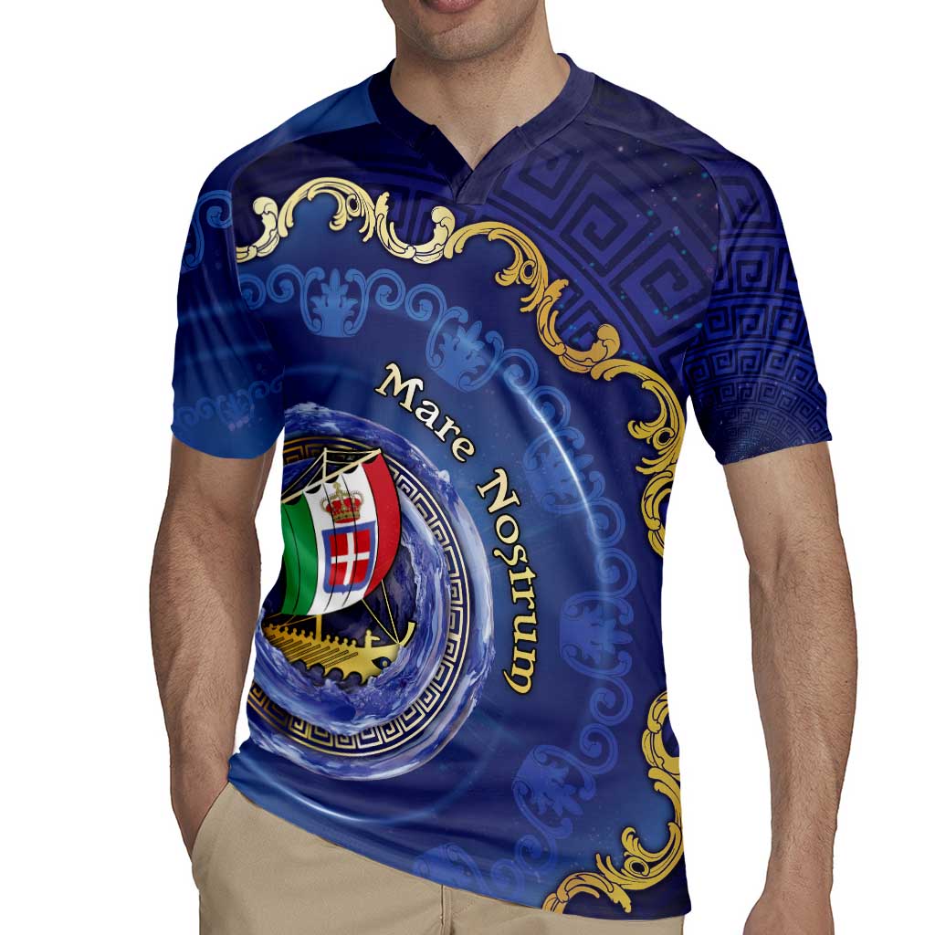 Italian Empire Rugby Jersey Concept Of Mare Nostrum - Wonder Print Shop
