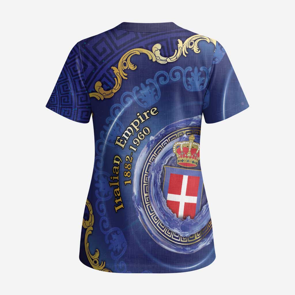 Italian Empire Scrub Top Concept Of Mare Nostrum - Wonder Print Shop
