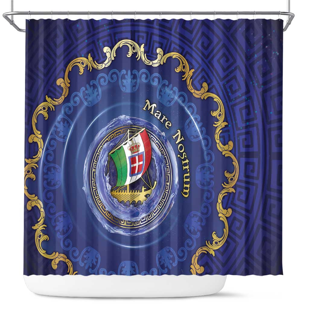 Italian Empire Shower Curtain Concept Of Mare Nostrum - Wonder Print Shop