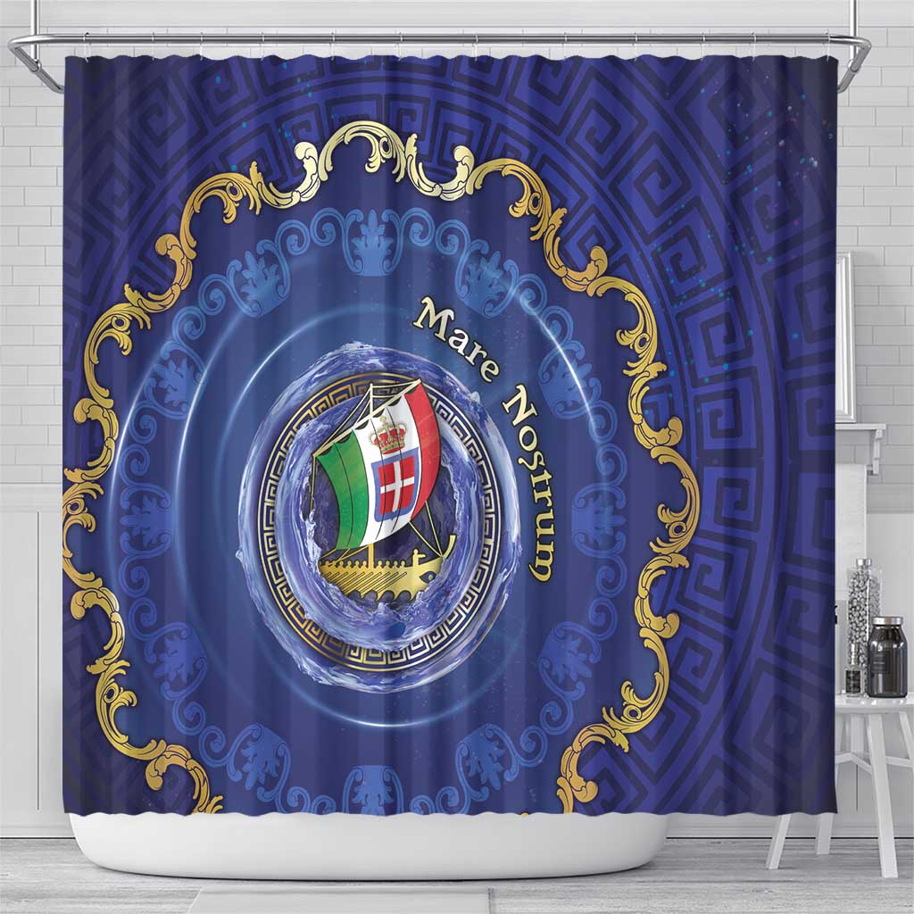 Italian Empire Shower Curtain Concept Of Mare Nostrum - Wonder Print Shop