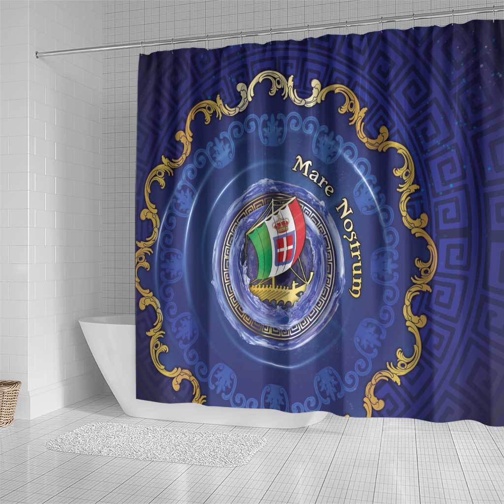 Italian Empire Shower Curtain Concept Of Mare Nostrum - Wonder Print Shop