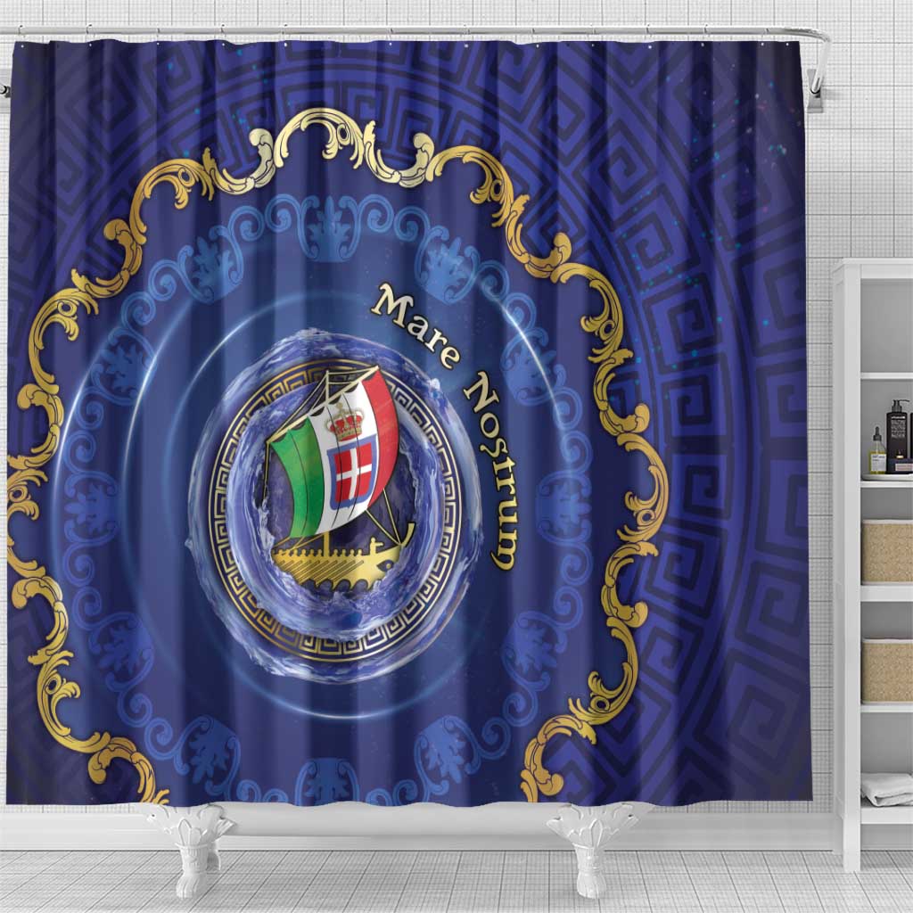 Italian Empire Shower Curtain Concept Of Mare Nostrum - Wonder Print Shop