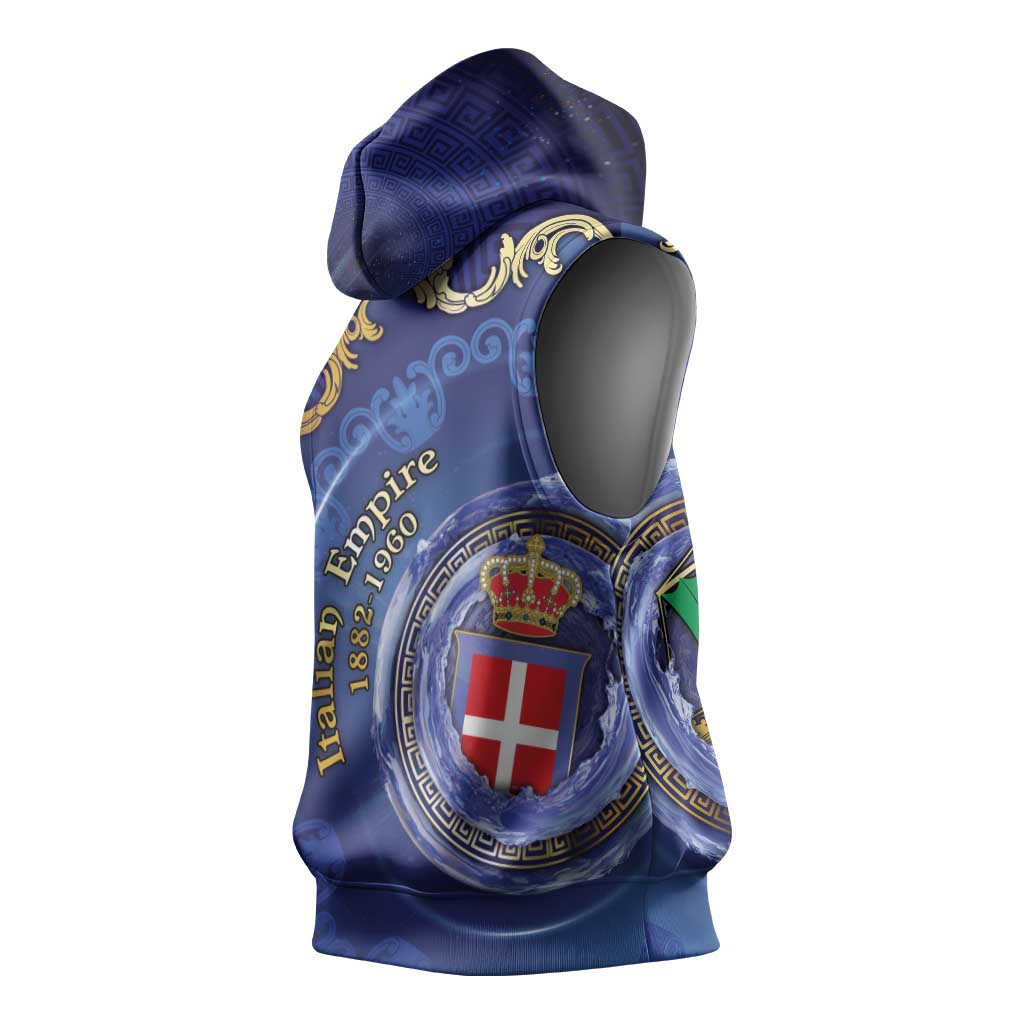 Italian Empire Sleeveless Hoodie Concept Of Mare Nostrum - Wonder Print Shop