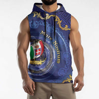 Italian Empire Sleeveless Hoodie Concept Of Mare Nostrum - Wonder Print Shop