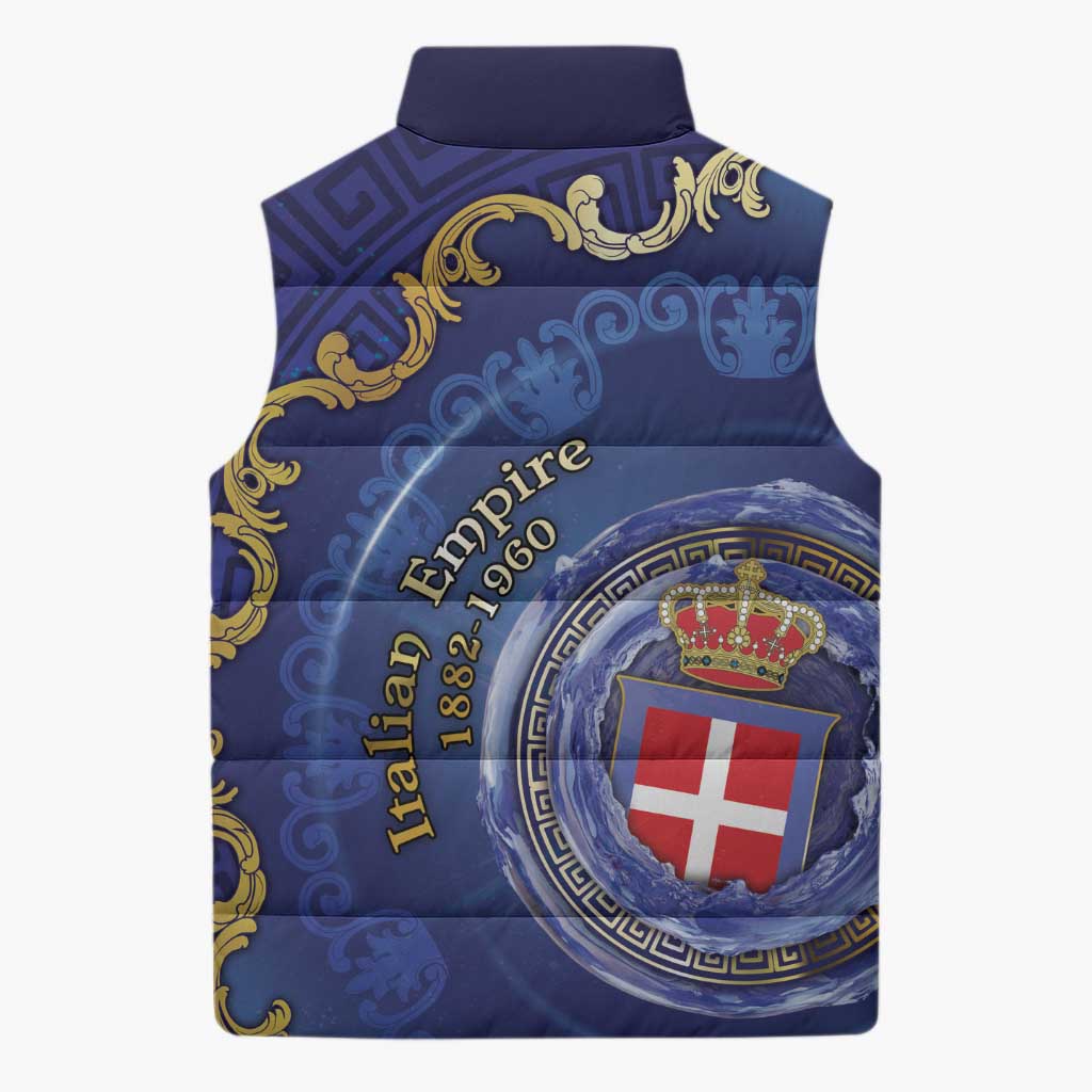 Italian Empire Sleeveless Puffer Jacket Concept Of Mare Nostrum - Wonder Print Shop