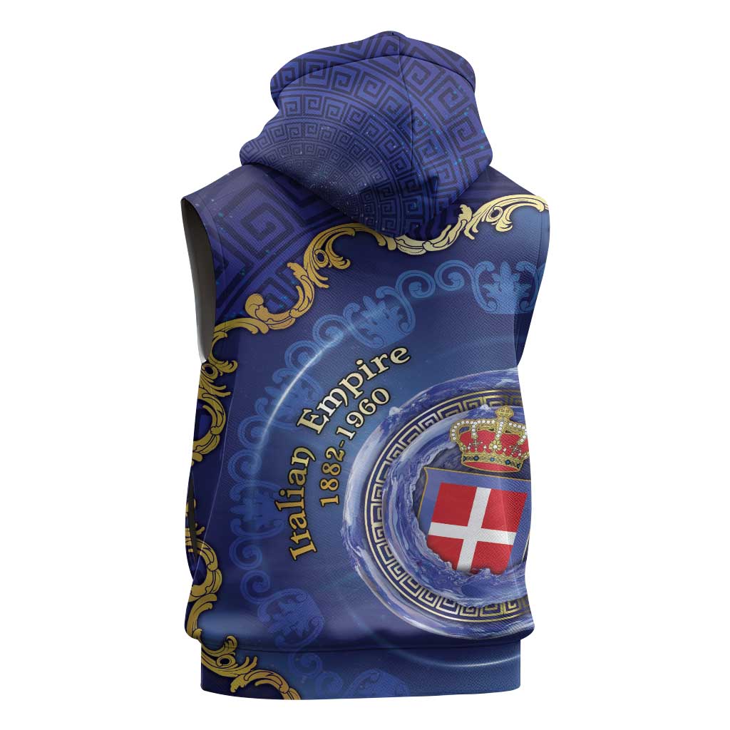 Italian Empire Sleeveless Zip Hoodie Concept Of Mare Nostrum - Wonder Print Shop