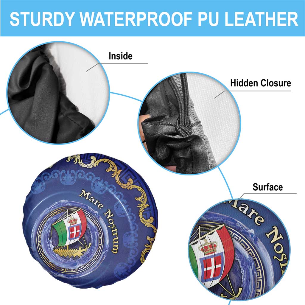 Italian Empire Spare Tire Cover Concept Of Mare Nostrum - Wonder Print Shop