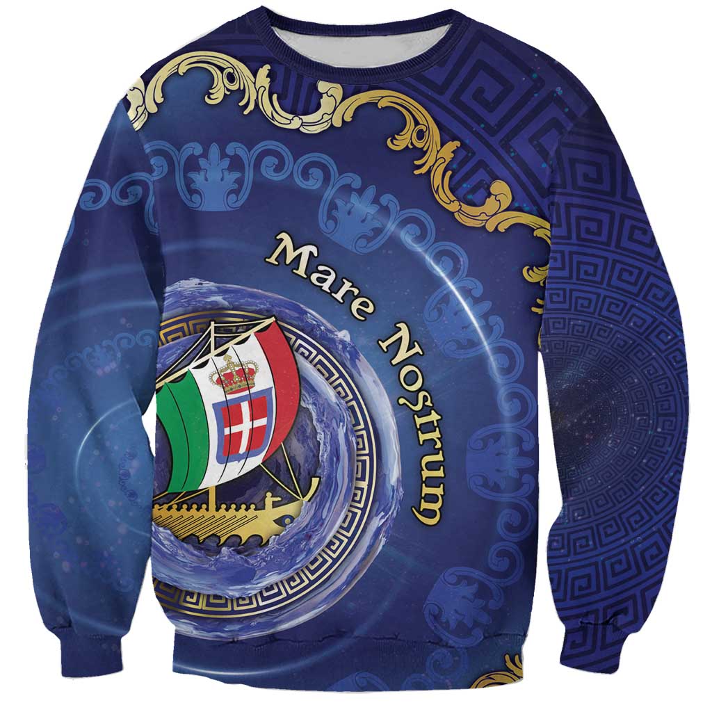 Italian Empire Sweatshirt Concept Of Mare Nostrum - Wonder Print Shop