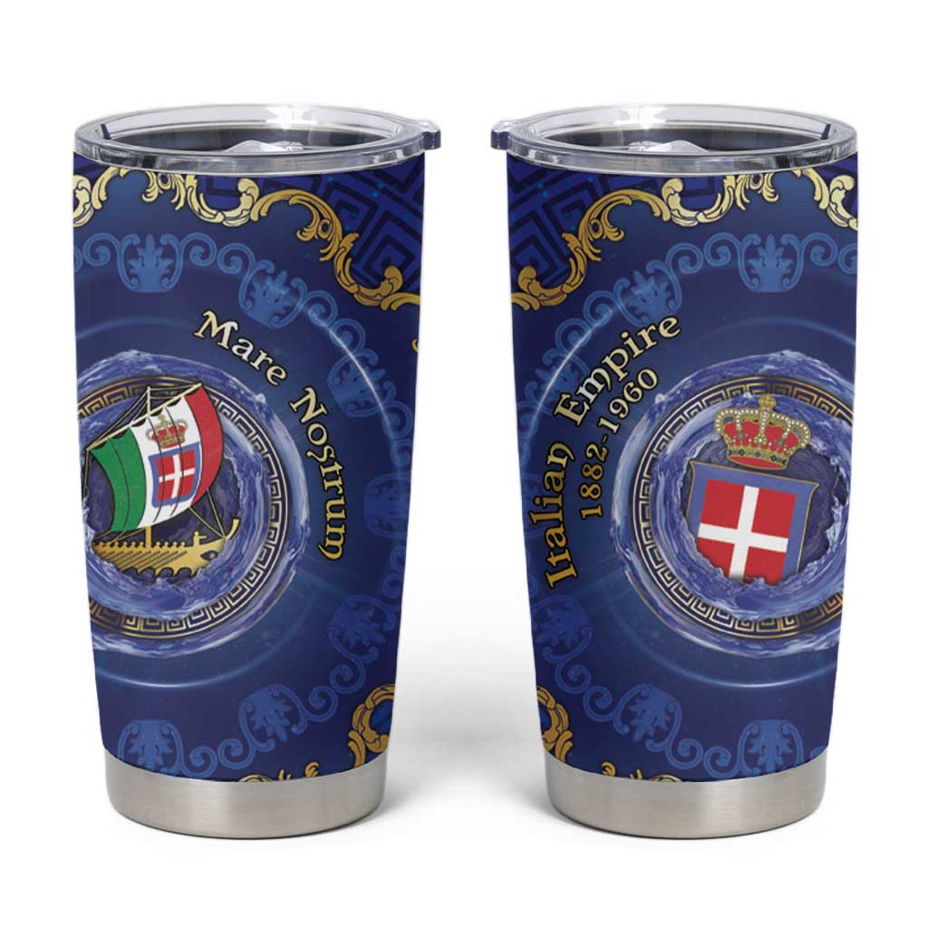 Italian Empire Tumbler Cup Concept Of Mare Nostrum - Wonder Print Shop
