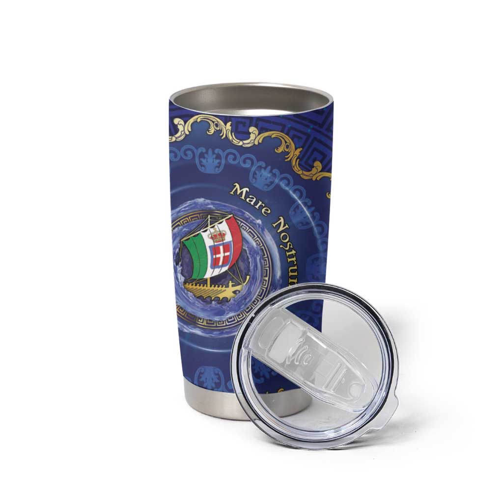 Italian Empire Tumbler Cup Concept Of Mare Nostrum - Wonder Print Shop