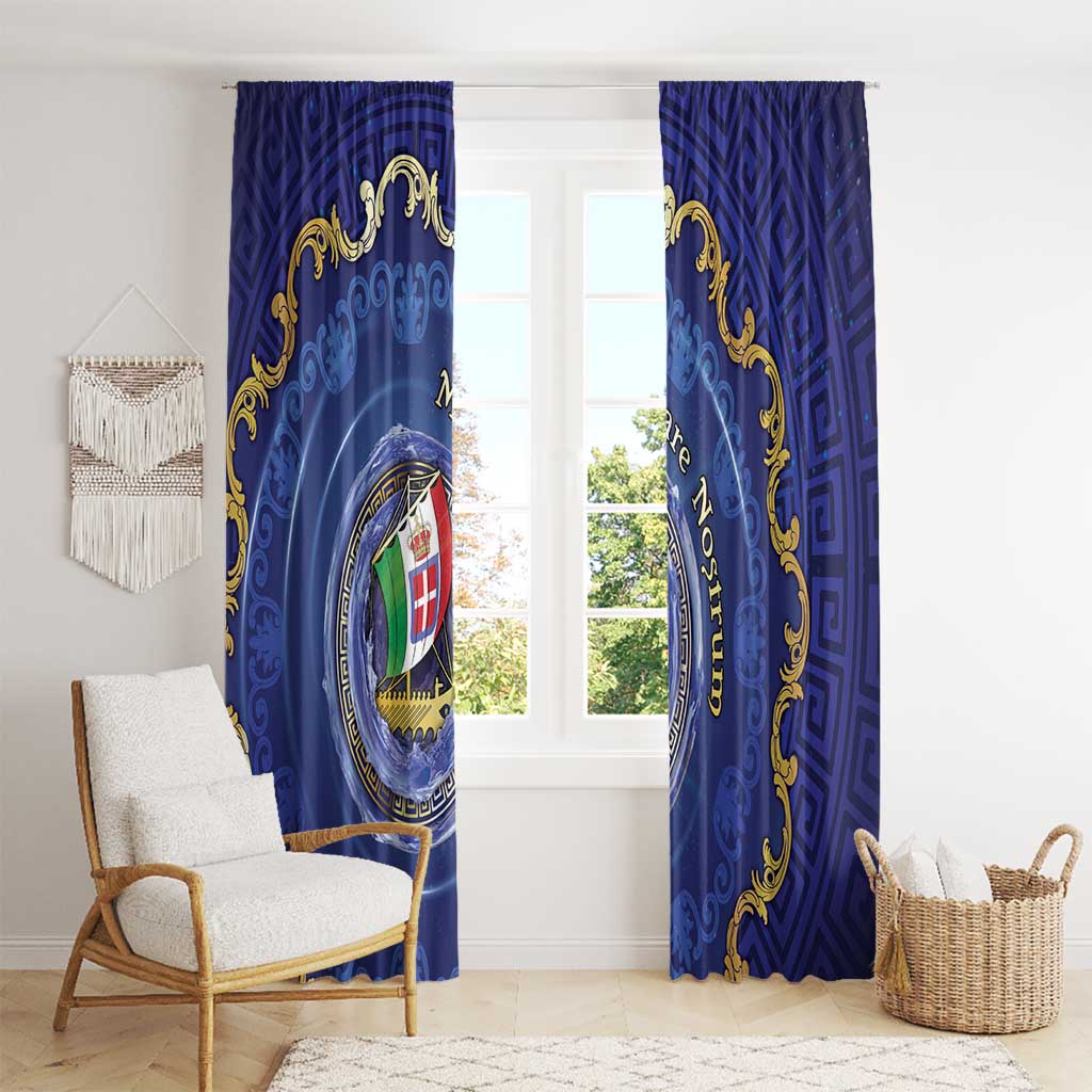 Italian Empire Window Curtain Concept Of Mare Nostrum - Wonder Print Shop