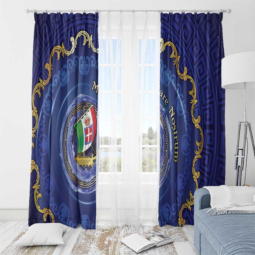 Italian Empire Window Curtain Concept Of Mare Nostrum - Wonder Print Shop