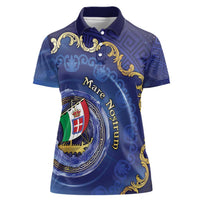 Italian Empire Women Polo Shirt Concept Of Mare Nostrum - Wonder Print Shop