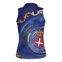 Italian Empire Women Sleeveless Polo Shirt Concept Of Mare Nostrum - Wonder Print Shop
