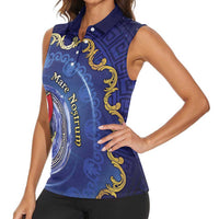 Italian Empire Women Sleeveless Polo Shirt Concept Of Mare Nostrum - Wonder Print Shop