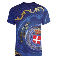 Italian Empire Women V-Neck T-Shirt Concept Of Mare Nostrum - Wonder Print Shop
