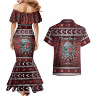 Ottoman Empire Couples Matching Mermaid Dress and Hawaiian Shirt The Eternal State - Wonder Print Shop