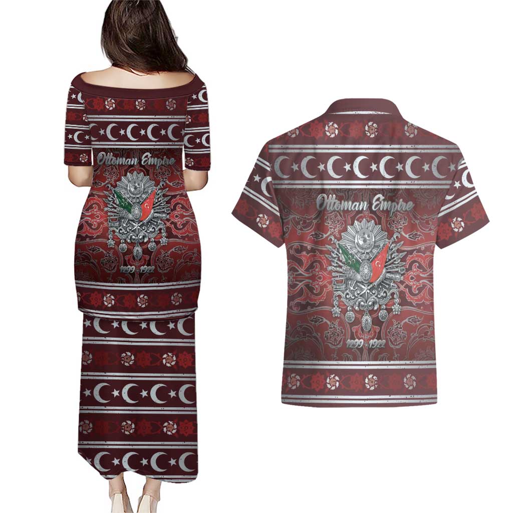 Ottoman Empire Couples Matching Puletasi and Hawaiian Shirt The Eternal State - Wonder Print Shop