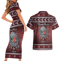 Ottoman Empire Couples Matching Short Sleeve Bodycon Dress and Hawaiian Shirt The Eternal State - Wonder Print Shop