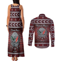 Ottoman Empire Couples Matching Tank Maxi Dress and Long Sleeve Button Shirt The Eternal State - Wonder Print Shop