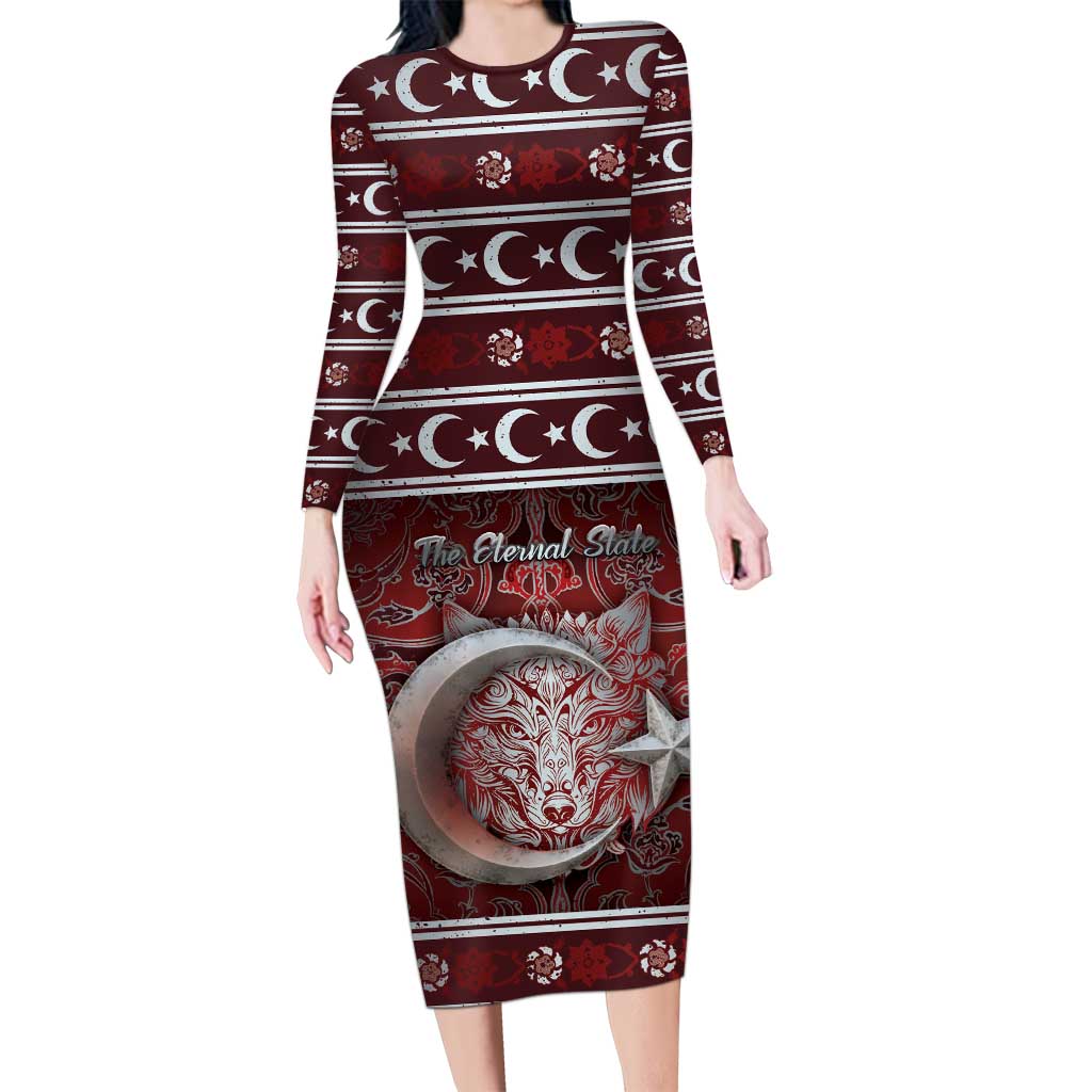 Ottoman Empire Family Matching Long Sleeve Bodycon Dress and Hawaiian Shirt The Eternal State - Wonder Print Shop