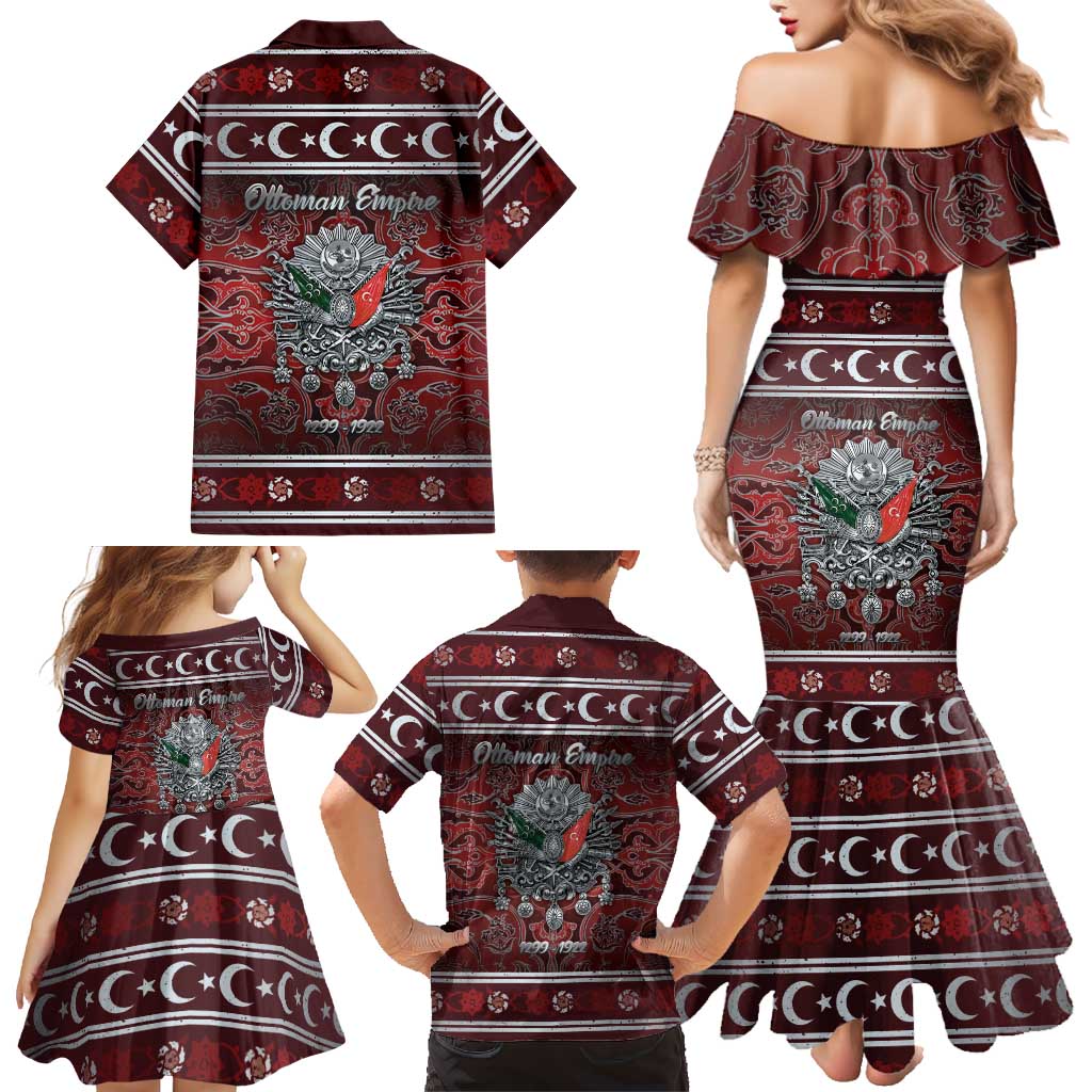 Ottoman Empire Family Matching Mermaid Dress and Hawaiian Shirt The Eternal State - Wonder Print Shop