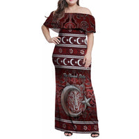Ottoman Empire Family Matching Off Shoulder Maxi Dress and Hawaiian Shirt The Eternal State - Wonder Print Shop