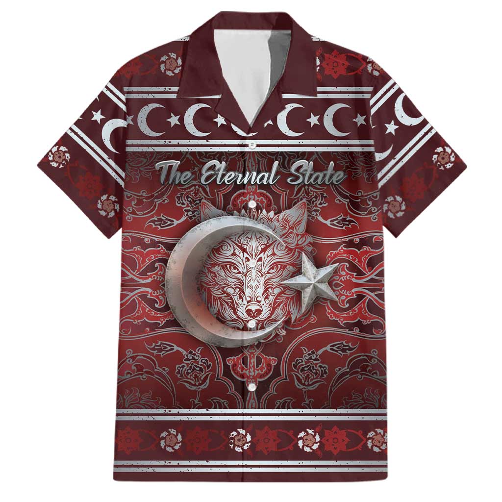 Ottoman Empire Family Matching Off Shoulder Short Dress and Hawaiian Shirt The Eternal State - Wonder Print Shop