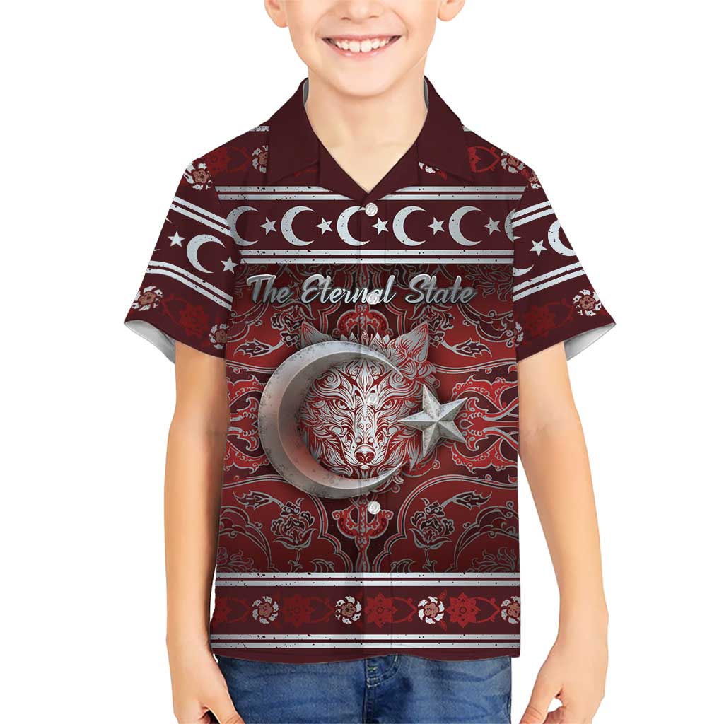 Ottoman Empire Family Matching Off Shoulder Short Dress and Hawaiian Shirt The Eternal State - Wonder Print Shop