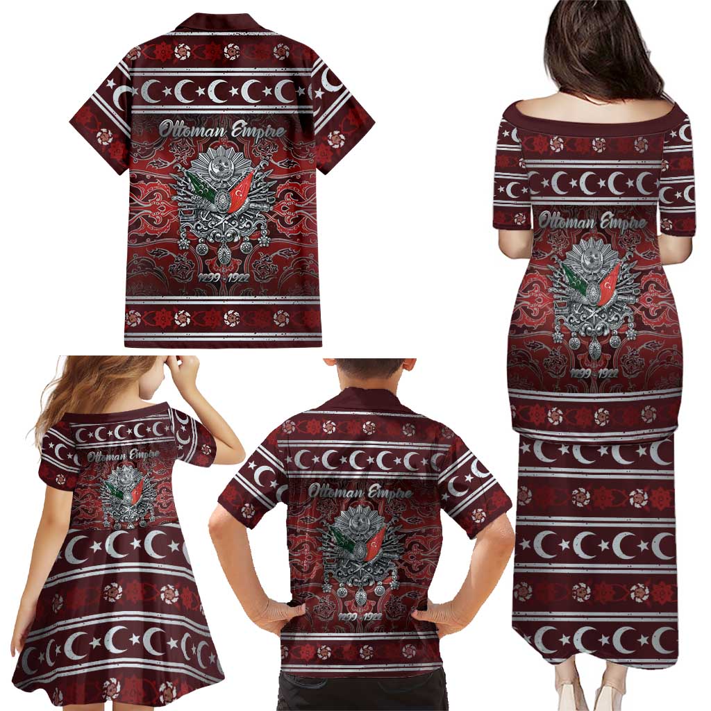 Ottoman Empire Family Matching Puletasi and Hawaiian Shirt The Eternal State - Wonder Print Shop