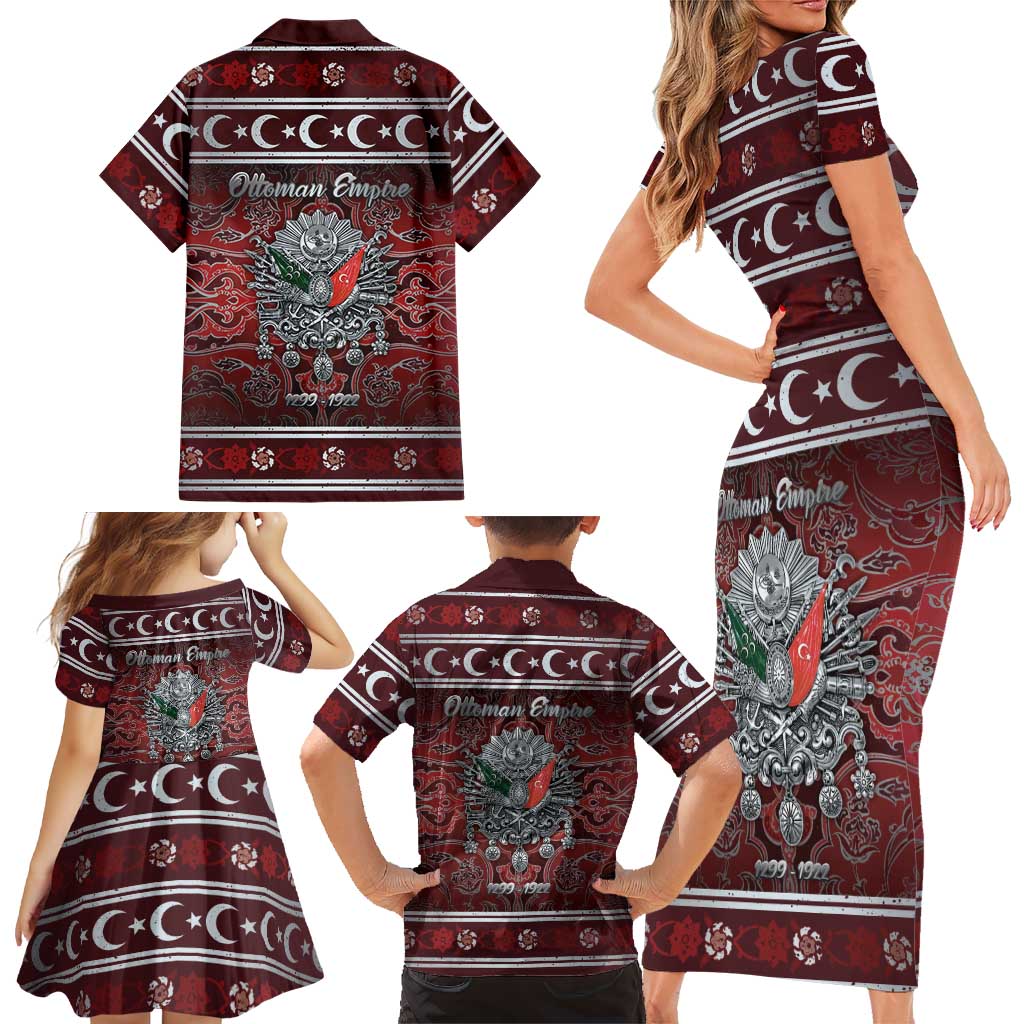 Ottoman Empire Family Matching Short Sleeve Bodycon Dress and Hawaiian Shirt The Eternal State - Wonder Print Shop