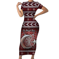 Ottoman Empire Family Matching Short Sleeve Bodycon Dress and Hawaiian Shirt The Eternal State - Wonder Print Shop