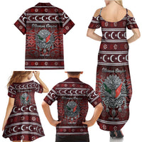 Ottoman Empire Family Matching Summer Maxi Dress and Hawaiian Shirt The Eternal State - Wonder Print Shop