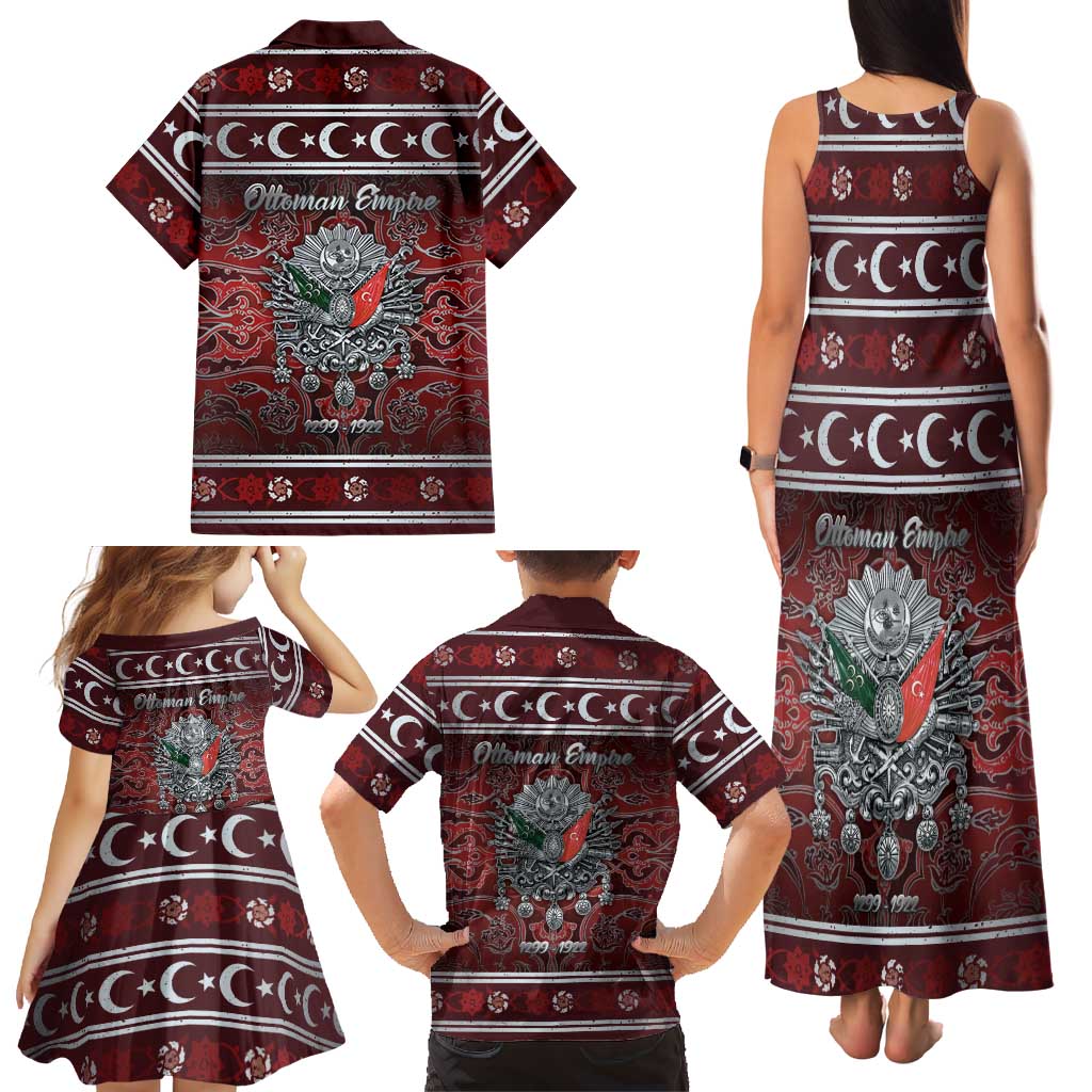 Ottoman Empire Family Matching Tank Maxi Dress and Hawaiian Shirt The Eternal State - Wonder Print Shop