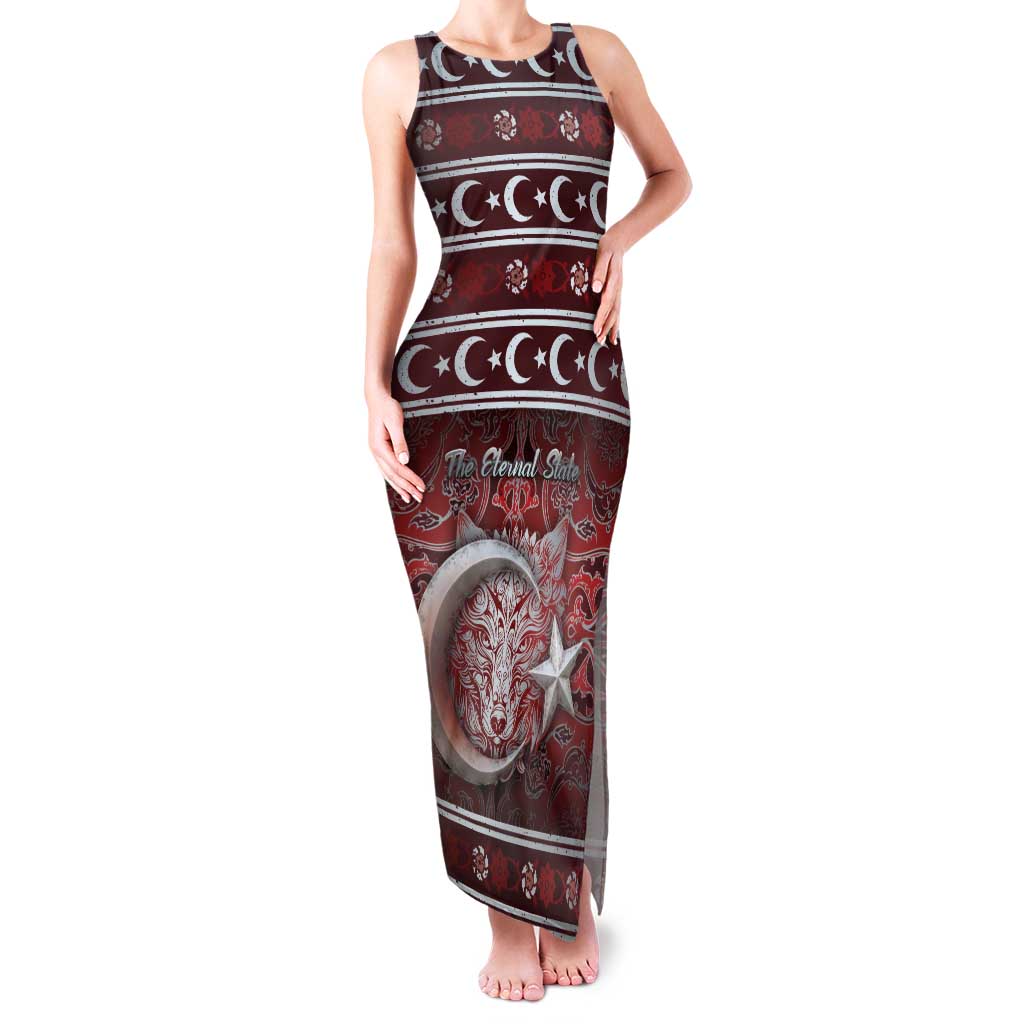 Ottoman Empire Family Matching Tank Maxi Dress and Hawaiian Shirt The Eternal State - Wonder Print Shop