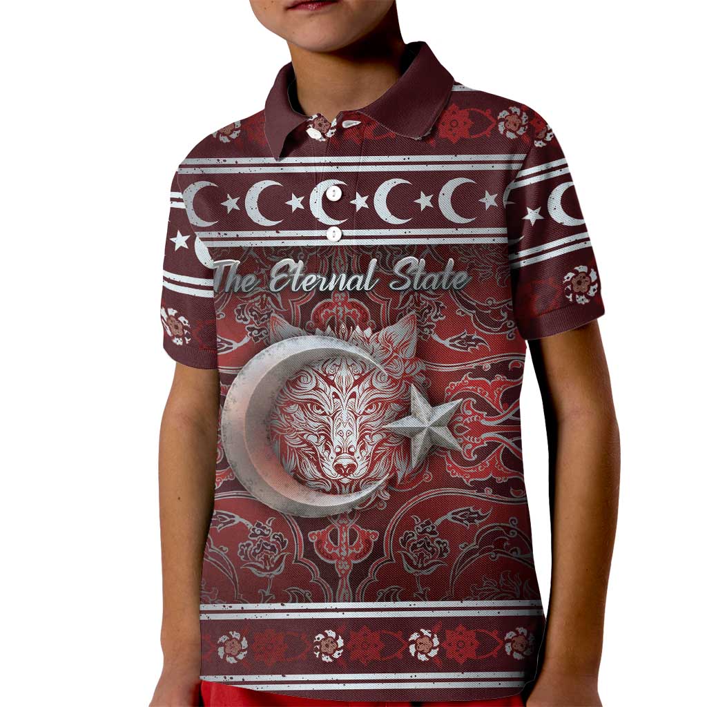 Ottoman Empire Kid Polo Shirt The Eternal State - Wonder Print Shop