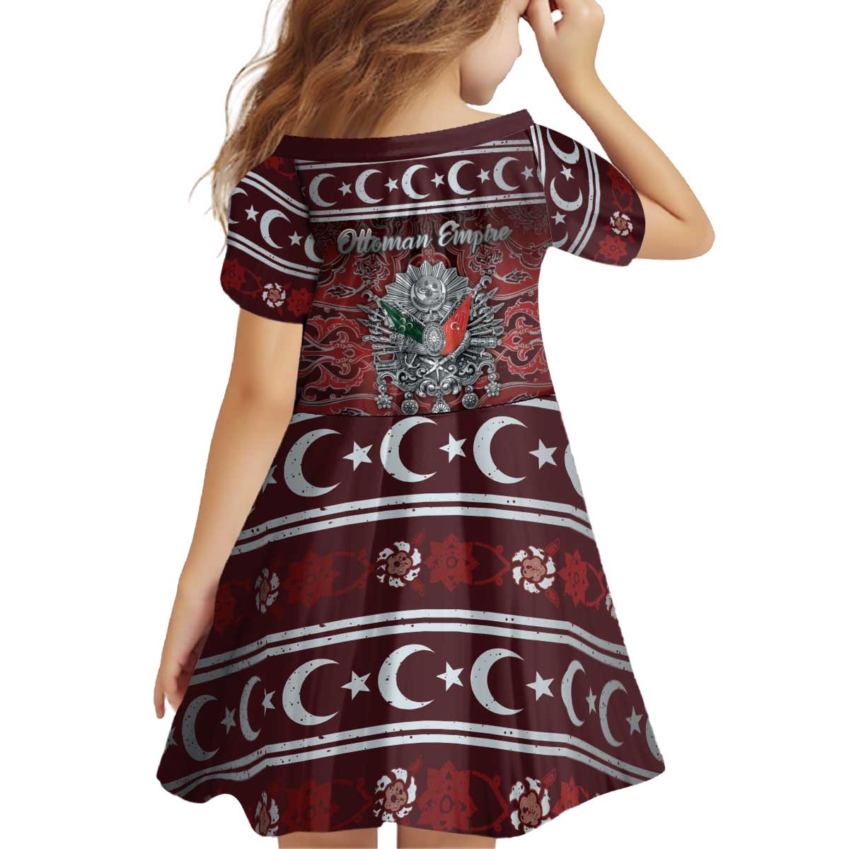 Ottoman Empire Kid Short Sleeve Dress The Eternal State - Wonder Print Shop